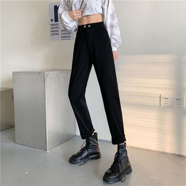 women's jeans dd096 fashion all-match loose high waist thickened thin trousers, Blue
women's jeans dd096 fashion all-match loose high waist thickened thin trousers, Blue