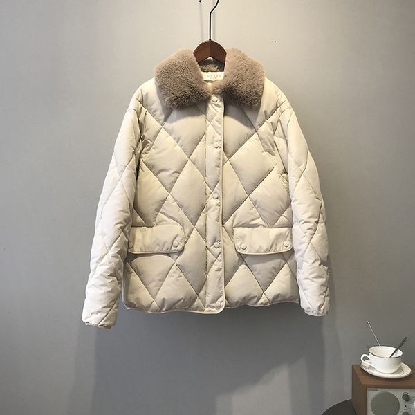 long 2021 new sleeve furry collar women short winter warm jacket casaco feminino cotton coat streetwear tgr7, Black
long 2021 new sleeve furry collar women short winter warm jacket casaco feminino cotton coat streetwear tgr7, Black