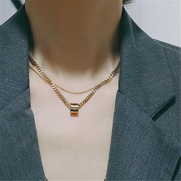 pendant necklaces arrival fashion women trendy link chain metal geometric all compatible elegant jewelry, Silver
pendant necklaces arrival fashion women trendy link chain metal geometric all compatible elegant jewelry, Silver