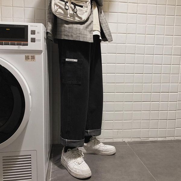 men's jeans lappster men streetwear wide leg blue harem pants 2021 denim korean fashions black high waist designer clothes
men's jeans lappster men streetwear wide leg blue harem pants 2021 denim korean fashions black high waist designer clothes