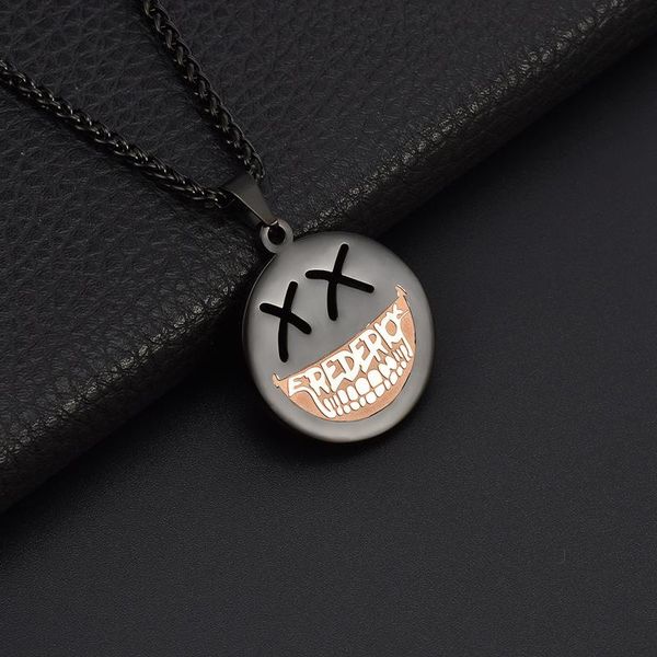 pendant necklaces the european and american hip hop jewelry round face male fashion personality japanese stainless steel necklace, Silver
pendant necklaces the european and american hip hop jewelry round face male fashion personality japanese stainless steel necklace, Silver