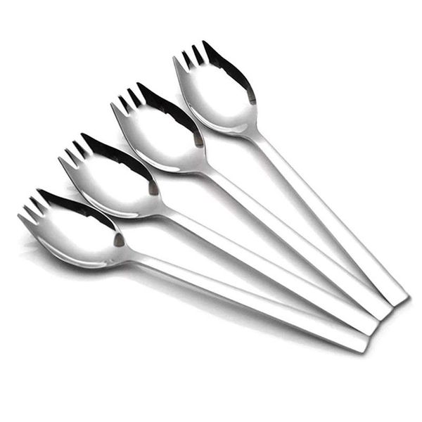 4-pack 304 stainless steel sporks everyday use, camping backpacking utensils, spaghetti salad dessert heavy duty flatware set
4-pack 304 stainless steel sporks everyday use, camping backpacking utensils, spaghetti salad dessert heavy duty flatware set