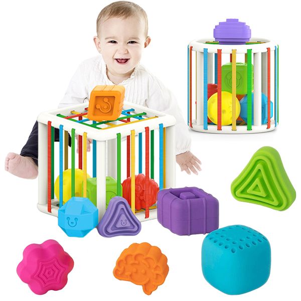 Baby Shape Sorting Toy Motor Skill Tactile Touch Toy 10 Months To 3 Years InnyBin Soft Cube Montessori Educational Toys
Baby Shape Sorting Toy Motor Skill Tactile Touch Toy 10 Months To 3 Years InnyBin Soft Cube Montessori Educational Toys