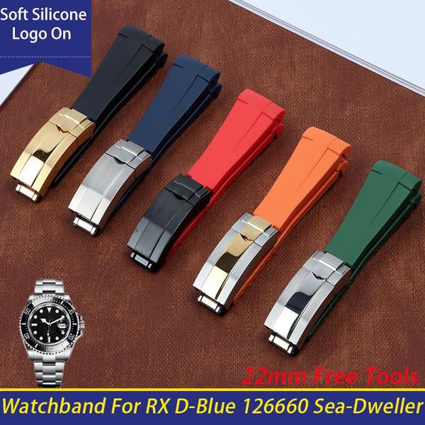 watch bands 22mm black blue red green curved end soft silicone rubber watchband for role strap d-blue 126660 sea-dweller bracelet band, Black;brown
watch bands 22mm black blue red green curved end soft silicone rubber watchband for role strap d-blue 126660 sea-dweller bracelet band, Black;brown