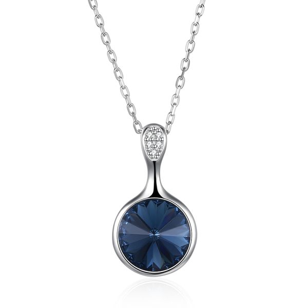 zemior 925 sterling silver round pendant women necklaces blue austria crystal classic party fine jewelry 2021
zemior 925 sterling silver round pendant women necklaces blue austria crystal classic party fine jewelry 2021