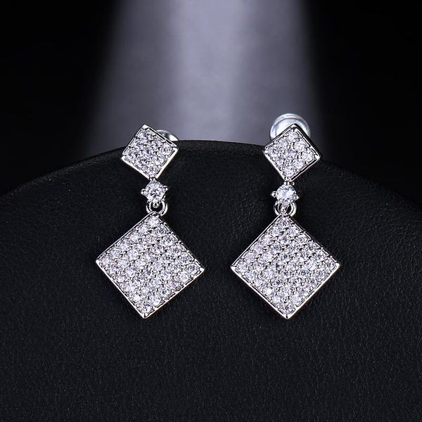 dangle & chandelier emmaya charming crystal square earrings zircon wedding party jewelry long for women, Silver
dangle & chandelier emmaya charming crystal square earrings zircon wedding party jewelry long for women, Silver