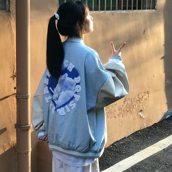 women's jackets kawaii preppy style baseball uniform letter printed jacket female autumn long-sleeved streetwear oversized harajuku out, Black;brown
women's jackets kawaii preppy style baseball uniform letter printed jacket female autumn long-sleeved streetwear oversized harajuku out, Black;brown