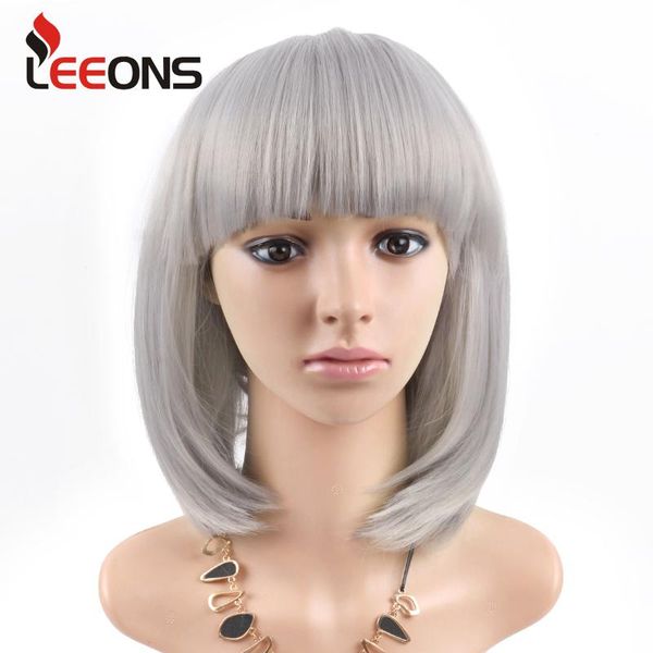 synthetic wigs sliver grey 12 inch short straight bob wig for women hair with bangs heat resistant fiber cosplay, Black
synthetic wigs sliver grey 12 inch short straight bob wig for women hair with bangs heat resistant fiber cosplay, Black