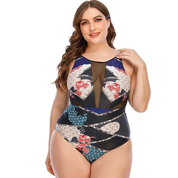 plus size one piece swimsuit women's solid hanging swimsuit large size monokini maillot one piece leotard 5xl 
plus size one piece swimsuit women's solid hanging swimsuit large size monokini maillot one piece leotard 5xl