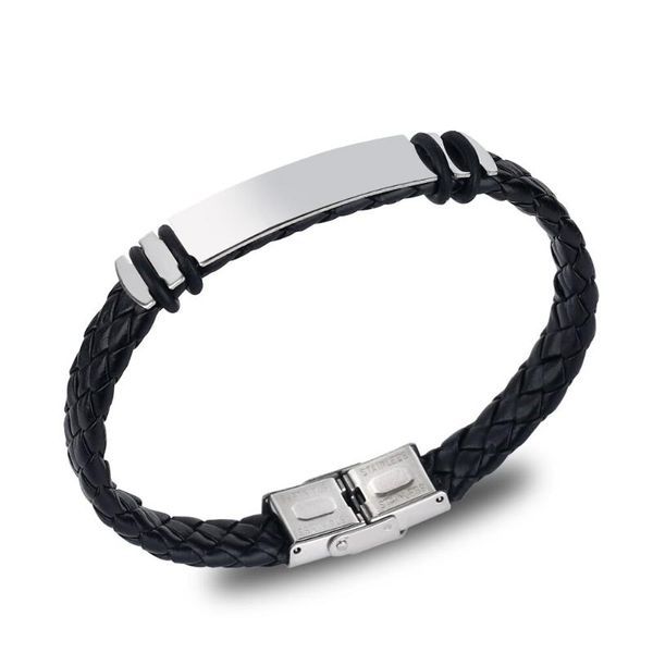 charm bracelets 2021 fashion jewelry stainless steel cuff leather bracelet men vintage titanium handmade weave pulsera, Golden;silver
charm bracelets 2021 fashion jewelry stainless steel cuff leather bracelet men vintage titanium handmade weave pulsera, Golden;silver