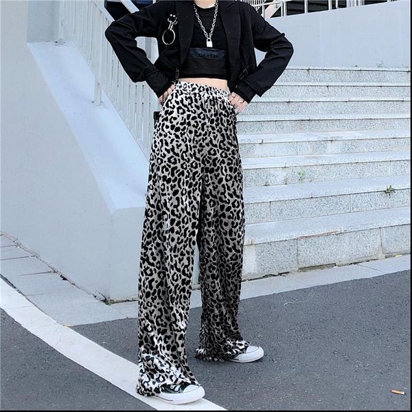harajuku high waist leopard print wide leg pants loose 2021 women fashion trousers club trousers elastic waist streetwear, Black;white
harajuku high waist leopard print wide leg pants loose 2021 women fashion trousers club trousers elastic waist streetwear, Black;white