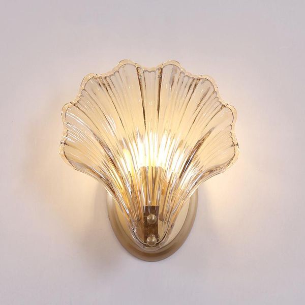 wall lamp shell shape copper+glass creative sconce light for living room aisle background el bedside
wall lamp shell shape copper+glass creative sconce light for living room aisle background el bedside