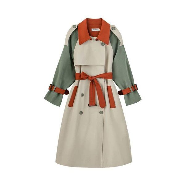 new arrival streetwear ladies trench coats 2021 autumn women long coats patchwork female windbreaker belt casual loose overcoat, Tan;black
new arrival streetwear ladies trench coats 2021 autumn women long coats patchwork female windbreaker belt casual loose overcoat, Tan;black