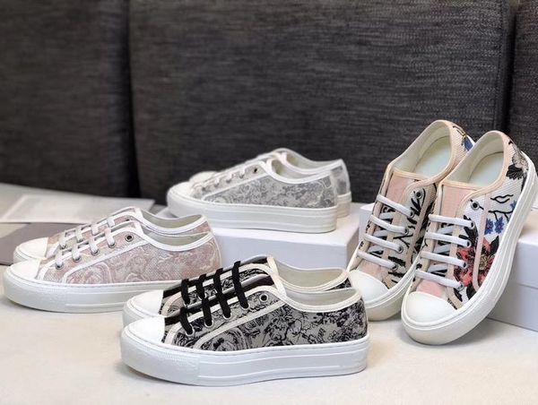 designer sneakers walk n canvas shoes lace up oblique embroidery low platform women shoe with box, Black
designer sneakers walk n canvas shoes lace up oblique embroidery low platform women shoe with box, Black