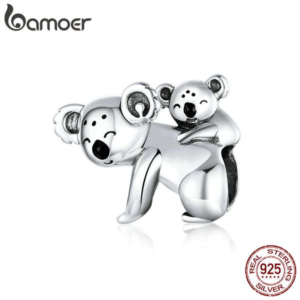 bamoer koala baby and mom metal beads for women jewelry making 925 sterling silver australia protect animal silver charm bsc260 q0531, Black
bamoer koala baby and mom metal beads for women jewelry making 925 sterling silver australia protect animal silver charm bsc260 q0531, Black