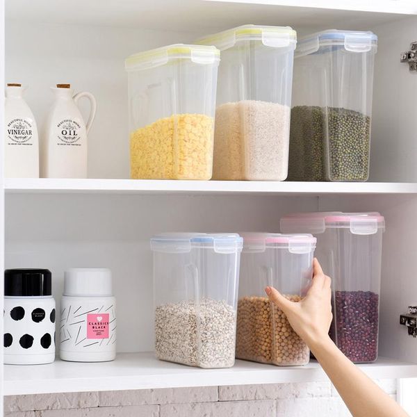 storage bottles & jars tank kitchen transparent box snap-type sealed whole grain plastic covered can
storage bottles & jars tank kitchen transparent box snap-type sealed whole grain plastic covered can