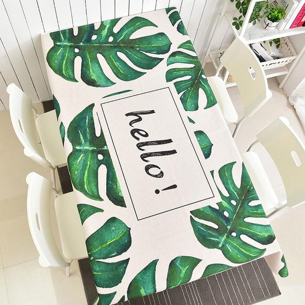 table cloth green leaves printed tablecloth rectangle cotton and linen waterproof cover pacnic mat home decor obrusy na stol t432
table cloth green leaves printed tablecloth rectangle cotton and linen waterproof cover pacnic mat home decor obrusy na stol t432