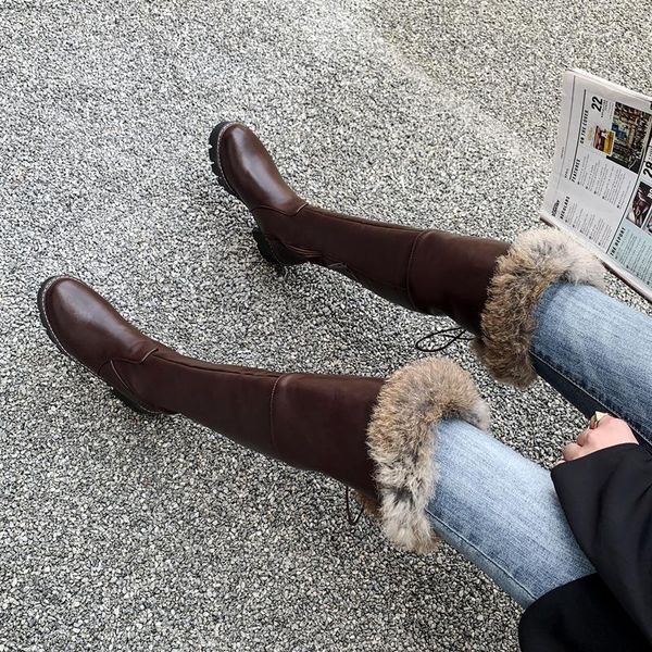 boots size 4-10.5 winter women's over knee plush lining snow boot high heels platform warm shoes black brown
boots size 4-10.5 winter women's over knee plush lining snow boot high heels platform warm shoes black brown