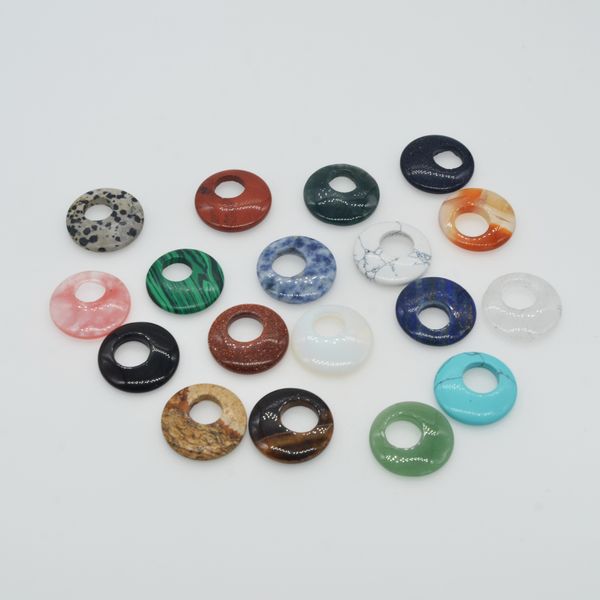 natural gemstone pendants donut pendant bulk jewelry making charms for necklaces 28mm mixed color, Silver
natural gemstone pendants donut pendant bulk jewelry making charms for necklaces 28mm mixed color, Silver