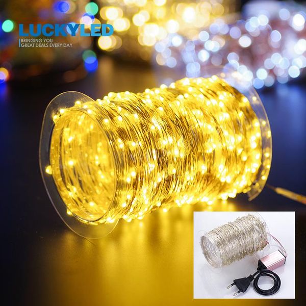 30m led light string outdoor waterproof ac 85-265v silver wire lights holiday wedding decoration fairy lights plug in eu adapter
30m led light string outdoor waterproof ac 85-265v silver wire lights holiday wedding decoration fairy lights plug in eu adapter