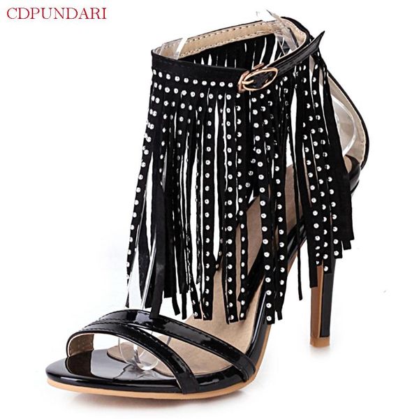 sandals big size fringe high heels stiletto women summer party shoes ladies chaussures femme sandalias mujer, Black
sandals big size fringe high heels stiletto women summer party shoes ladies chaussures femme sandalias mujer, Black