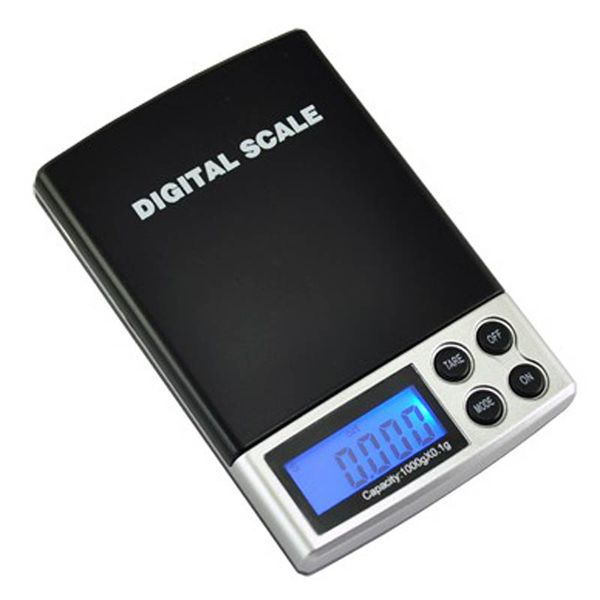 Image of 2021 Mini Digital Scales Pocket Weighing Balance Gold Jewelry Scale 0.1g - 1000g / 0.1g - 500g Black Case Free DHL