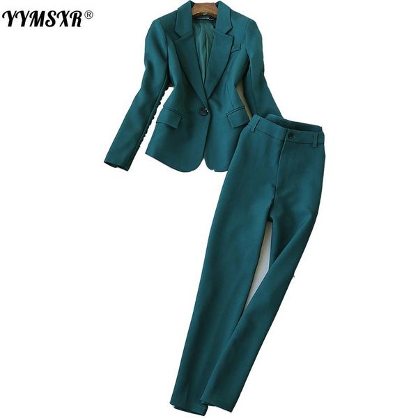 women's two piece pants temperament professional suit long sleeve jacket slim office trousers business attire two-piece 2021, White
women's two piece pants temperament professional suit long sleeve jacket slim office trousers business attire two-piece 2021, White
