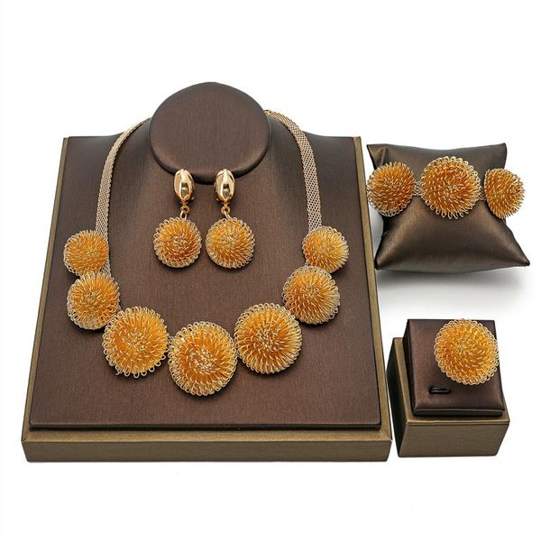 earrings & necklace fashion dubai gold bridal woman sets nigerian wedding accessories jewelry set african design wholesale, Silver
earrings & necklace fashion dubai gold bridal woman sets nigerian wedding accessories jewelry set african design wholesale, Silver