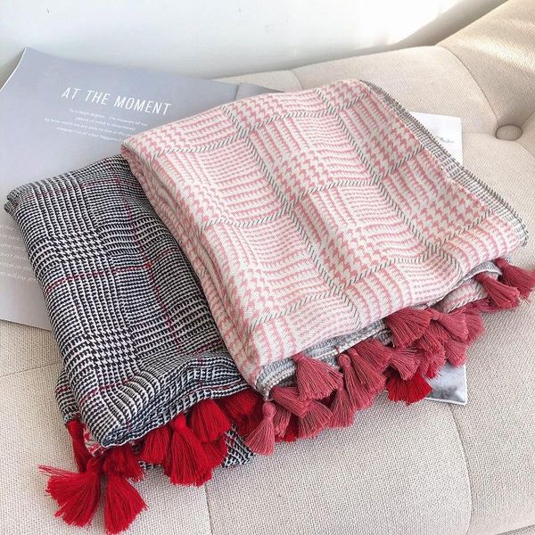 scarves 2021 est cotton plaid print tassel shawls wrap women long soft swallow gird scarf hijab, Blue;gray
scarves 2021 est cotton plaid print tassel shawls wrap women long soft swallow gird scarf hijab, Blue;gray