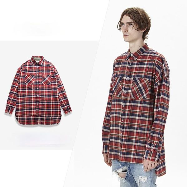 men's casual shirts 2021 autumn winter flannel red plaid long sleeve with arc hem, White;black
men's casual shirts 2021 autumn winter flannel red plaid long sleeve with arc hem, White;black
