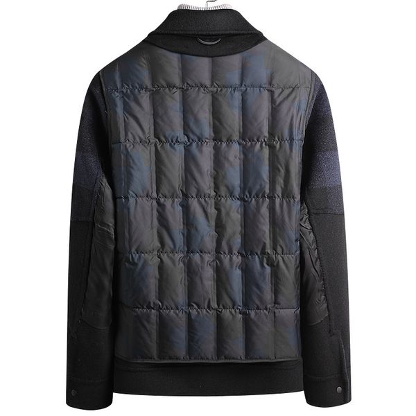 leshbert autumn winter down detachable liner double-sided tweed wool coat men's short, Black
leshbert autumn winter down detachable liner double-sided tweed wool coat men's short, Black
