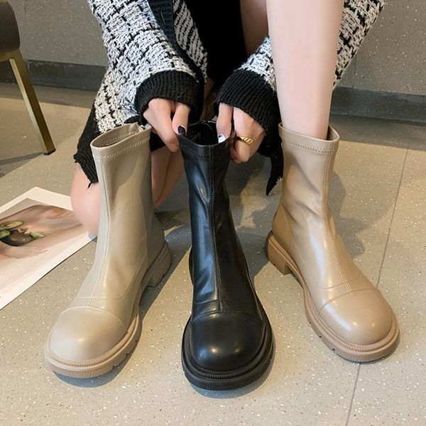 boots white ankle leather women's shoes zipper luxury designer boots-women round toe low ladies fashion med rock 2021 rubber, Black
boots white ankle leather women's shoes zipper luxury designer boots-women round toe low ladies fashion med rock 2021 rubber, Black
