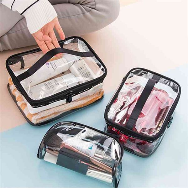 waterproof transparent pvc bath cosmetic bag women make up case travel zipper makeup beauty wash organizer toiletry storage kit 210825 
waterproof transparent pvc bath cosmetic bag women make up case travel zipper makeup beauty wash organizer toiletry storage kit 210825