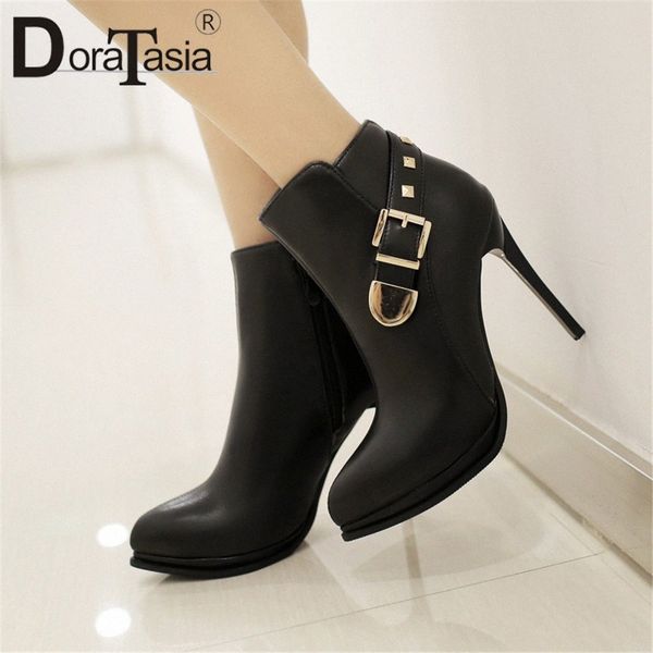 doratasia new boots women fashion decoration ladies thin high heels shoes woman party office ankle boots 2020 m5cn#, Black
doratasia new boots women fashion decoration ladies thin high heels shoes woman party office ankle boots 2020 m5cn#, Black