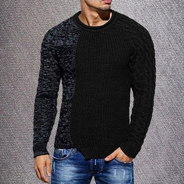 men's sweaters 2021 fashion patchwork long sleeve o-neck sweater for men winter casual warm knitted mens autumn simple jumpers streetw, White;black
men's sweaters 2021 fashion patchwork long sleeve o-neck sweater for men winter casual warm knitted mens autumn simple jumpers streetw, White;black