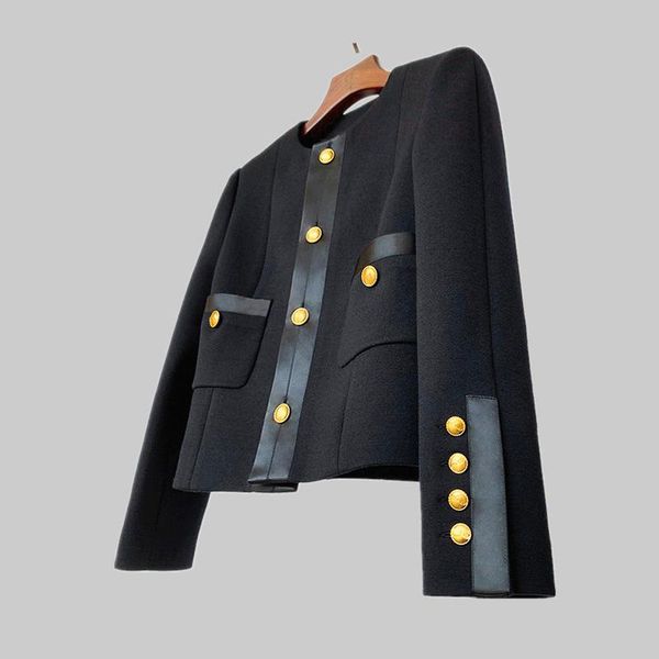 brand fashion women high luxury spring autumn vintage gold buckle ribbon short jacket coat + pants two-piece suit set, White
brand fashion women high luxury spring autumn vintage gold buckle ribbon short jacket coat + pants two-piece suit set, White