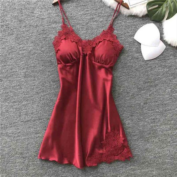 night dress lace womens sleepwears satin nightgowns v neck strap sleeveless lingerie nightwear underwear babydoll sleepwear, Black;red
night dress lace womens sleepwears satin nightgowns v neck strap sleeveless lingerie nightwear underwear babydoll sleepwear, Black;red