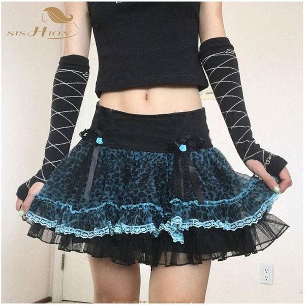 sishion blue pink tulle flare mini short skirt vd1729 elastic waist lace y2k bows college style punk leopard skirt, Black
sishion blue pink tulle flare mini short skirt vd1729 elastic waist lace y2k bows college style punk leopard skirt, Black