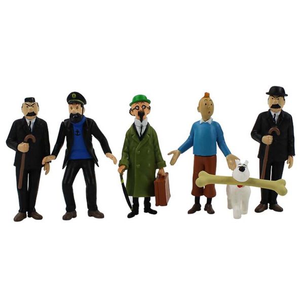 6pcs/set 4-9cm Anime Cartoon The Adventures of Tintin PVC Action Figures Collectible Model Toy Kids Gift for Children
6pcs/set 4-9cm Anime Cartoon The Adventures of Tintin PVC Action Figures Collectible Model Toy Kids Gift for Children