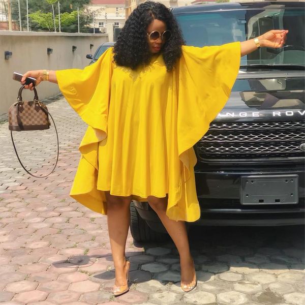 yellow loose large size women dress o neck pleated batwing sleeves solid african fashion casual spring summer female, Black;gray
yellow loose large size women dress o neck pleated batwing sleeves solid african fashion casual spring summer female, Black;gray