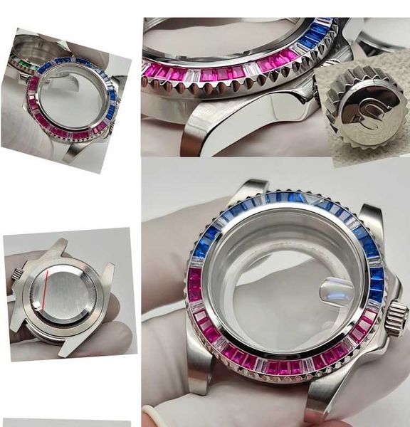 repair tools & kits 40mm 316l stainless steel watch case with diamond band set for nh35 movement
repair tools & kits 40mm 316l stainless steel watch case with diamond band set for nh35 movement