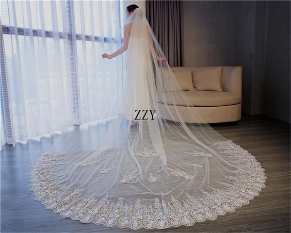 bridal veils wedding accessories voile mariage romantic 3 m veil cathedral appliques long, Black
bridal veils wedding accessories voile mariage romantic 3 m veil cathedral appliques long, Black