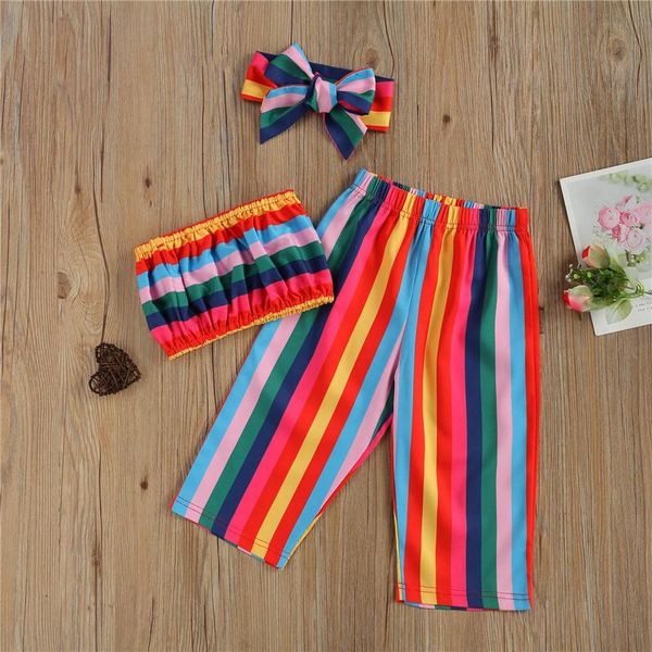clothing sets summer kid girl casual 3pcs outfits baby color block tube crop trousers bowknot headband infant children's, White
clothing sets summer kid girl casual 3pcs outfits baby color block tube crop trousers bowknot headband infant children's, White