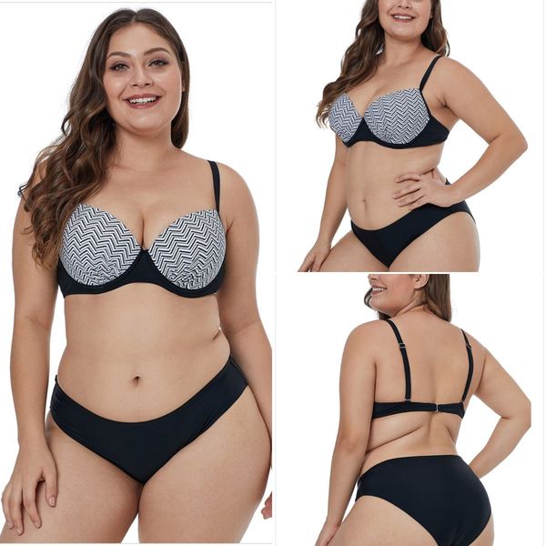 plus size bikinis set women swimwear girls printed swimming suit summer female adjustable shoulder straps beach bathing suit, Black
plus size bikinis set women swimwear girls printed swimming suit summer female adjustable shoulder straps beach bathing suit, Black