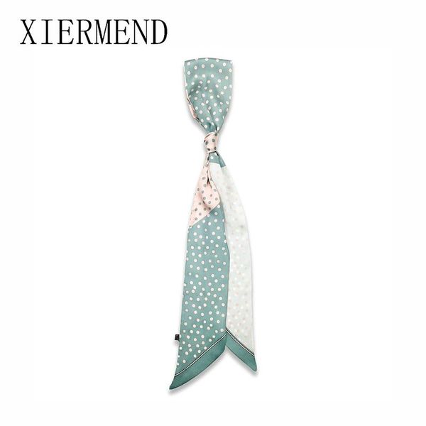scarves 2021 spring small strip ribbon silk belt spot tied hair band with scarf women skinny, Blue;gray
scarves 2021 spring small strip ribbon silk belt spot tied hair band with scarf women skinny, Blue;gray