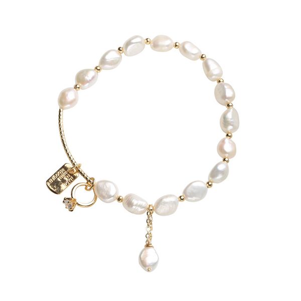 natural irregular 6mm pearls beaded bracelet 14k gold fill strands women luxury bangle hand jewelry, Black
natural irregular 6mm pearls beaded bracelet 14k gold fill strands women luxury bangle hand jewelry, Black