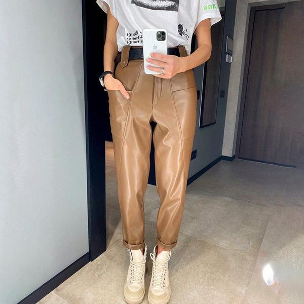 women's leather pants trousers fashion large pocket design rock streetwear skinny pu leather pants women trousers, Black;white
women's leather pants trousers fashion large pocket design rock streetwear skinny pu leather pants women trousers, Black;white