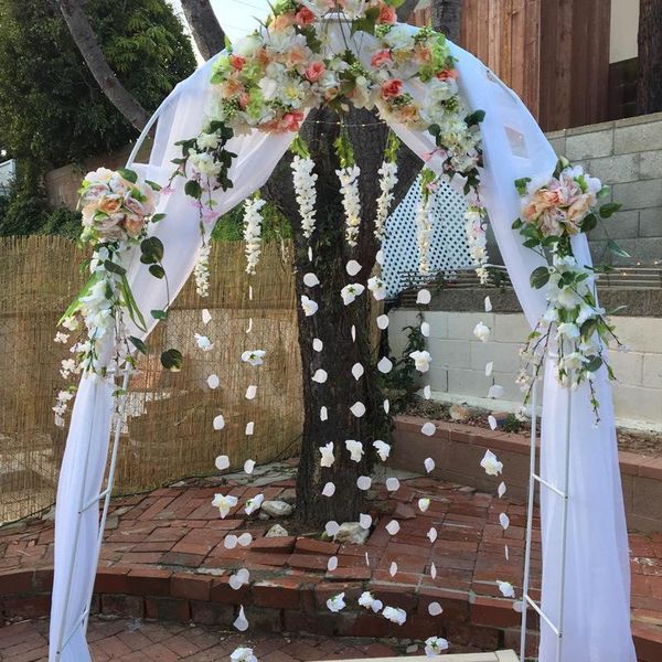 party decoration 1.5*5m white and pink tulle fabric wedding arch draping voile arbor drapes for outdoor ceremony curtains
party decoration 1.5*5m white and pink tulle fabric wedding arch draping voile arbor drapes for outdoor ceremony curtains