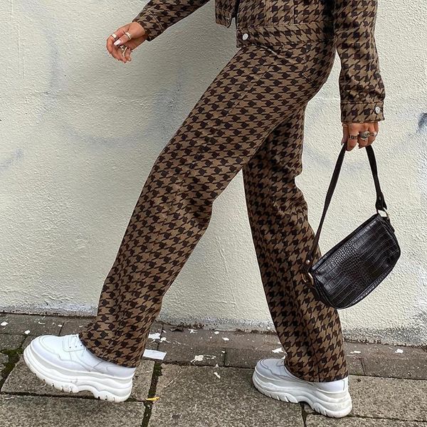 women's pants & capris high waisted plaid sweatpants brown houndstooth print vintage fashion women 2021 harajuku long trousers, Black;white
women's pants & capris high waisted plaid sweatpants brown houndstooth print vintage fashion women 2021 harajuku long trousers, Black;white