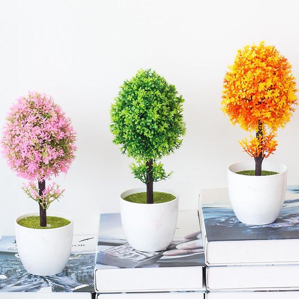 decorative flowers & wreaths 1pc artificial pot plants fake bonsai stimulation home garden office plastic potted decoration
decorative flowers & wreaths 1pc artificial pot plants fake bonsai stimulation home garden office plastic potted decoration